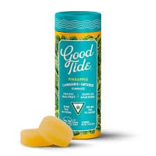 Pineapple Single-Strain Hash Rosin Gummies | Uplifting | 100mg-Good Tide